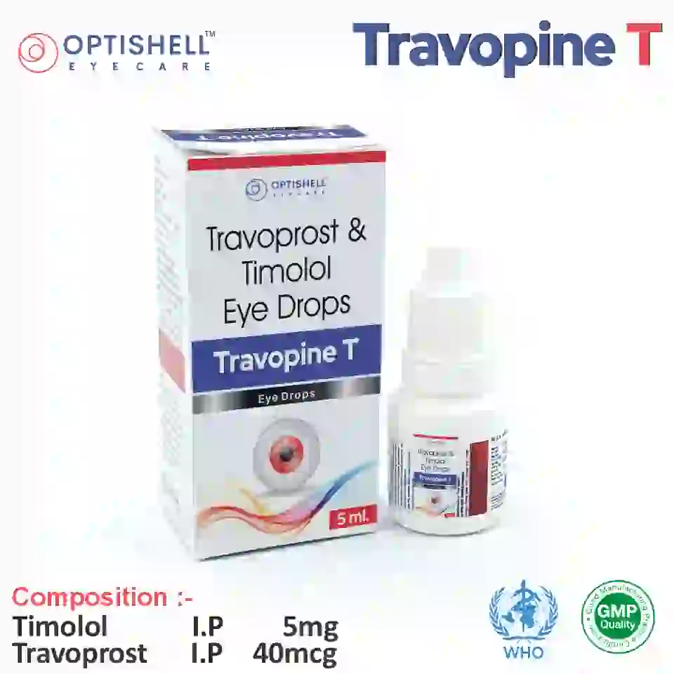 Timolol 5mg Travoprost 40mcg Eye Drop Travopine T Best Price PCD Opportunity
